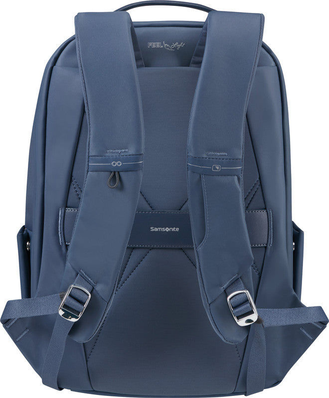 Samsonite Workationist Notebook-Rucksack – 14 l, wasserabweisend, USB-Port, recyceltes PET (rPET), blau