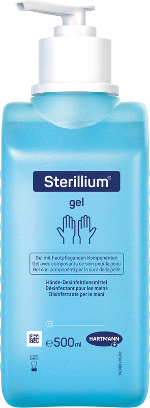 Sterillium Handdesinfektionsgel – Kunststoff, Weiss, mit Pumpe, 500 ml