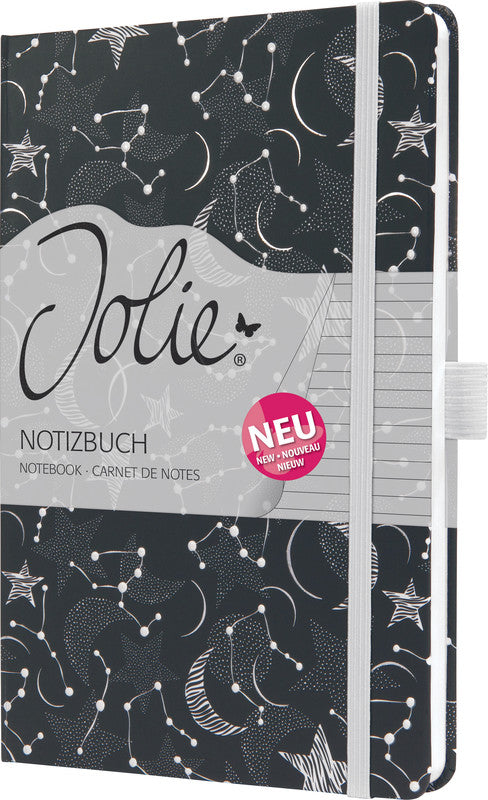 Sigel Notizbuch A5, liniert, Fadenheftung, Hardcover, 174 Seiten, perforiert, 80 g/m² – mehrfarbig