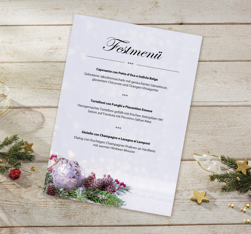Sigel Motivpapier – A4, 90 g/m², Motiv: Charmful Christmas – für Inkjet/Laser/Kopierer – FSC – 25 Blatt