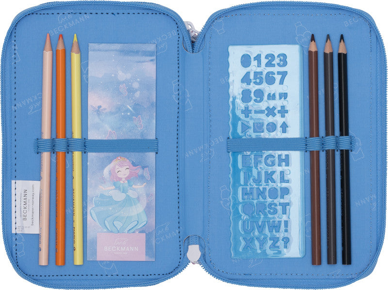 Beckmann Classic Etui Triple, gefüllt – Fairytale – Polyester – 13 × 20,5 × 7 cm