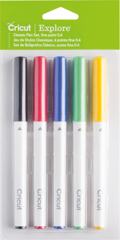 Cricut Fineliner – 5er-Set 0,4 mm – 5 Farben, sortiert – für Cricut Maker und Explore