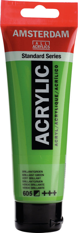 Royal Talens Amsterdam – Acrylic Standard – Acrylfarbe – Brillantgrün, 120 ml
