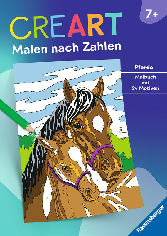 Ravensburger Malen nach Zahlen Malbuch, Karton, 21 × 29,5 cm, mehrfarbig, ab 7 Jahren