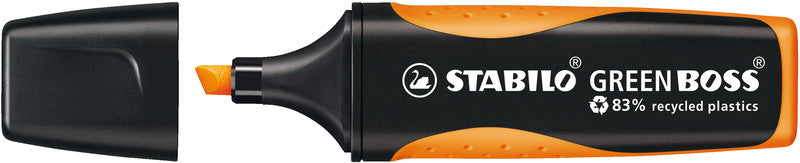 STABILO BOSS GREEN Textmarker Orange – Keilspitze, 2–5 mm, nachfüllbar