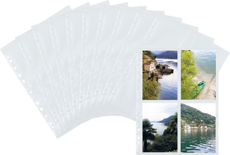 HERMA Sichtmappe 10×15 cm – Transparent, Polypropylen, glänzend, 10er-Pack