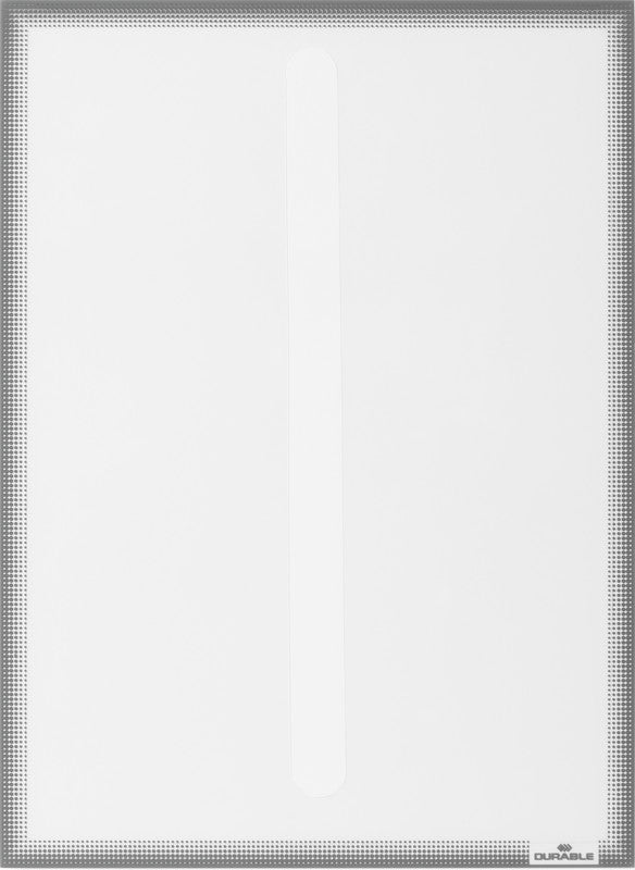 Durable Info-Rahmen – 236 × 323 mm, silber, selbstklebend, 5er-Pack
