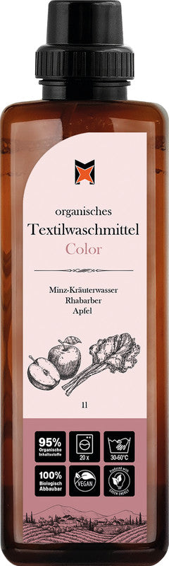 Multiclean Flüssigwaschmittel für Buntwäsche, vegan, parfümfrei, 1 l