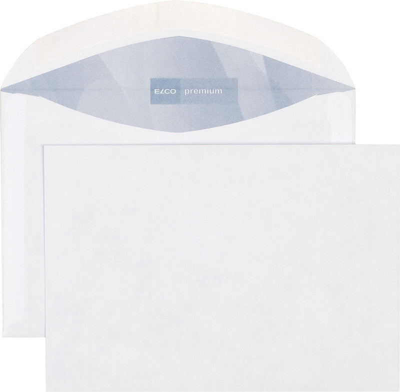 Elco Couvert C6 (162 × 114 mm), ohne Fenster, nassklebend (Optimail), hochweiss, 80 g/m² – 50 Stk.