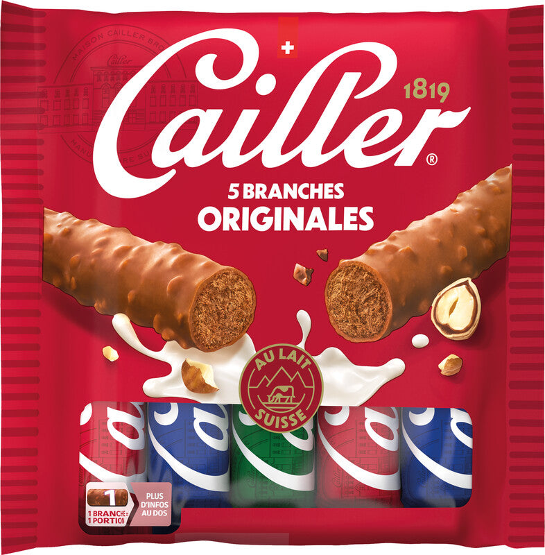 Cailler Schokoladenriegel – Haselnuss, Milch, 5 × 23 g (115 g)