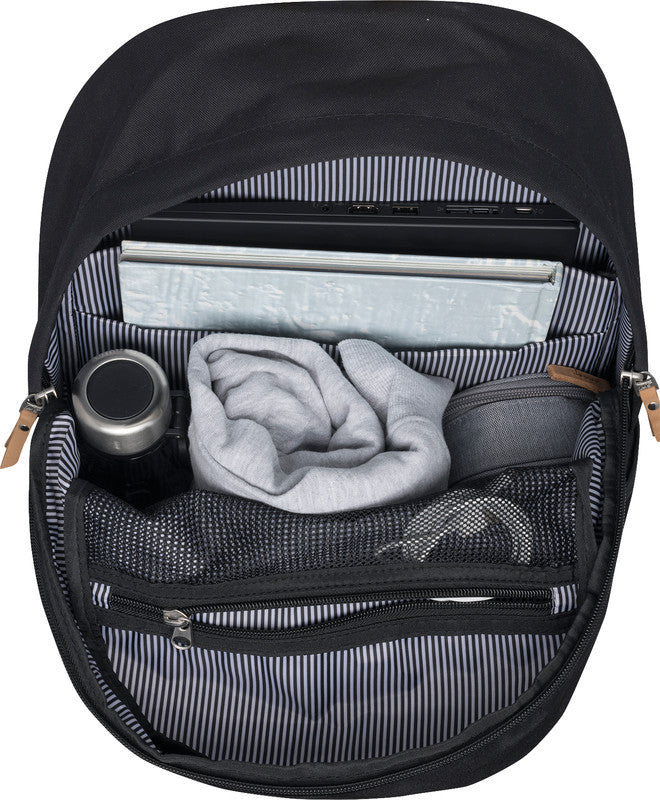 Beckmann Rucksack City – Dusty Black – 30 l – 31,0×47,0×24,0 cm – aus recycelten PET-Flaschen (rPET)
