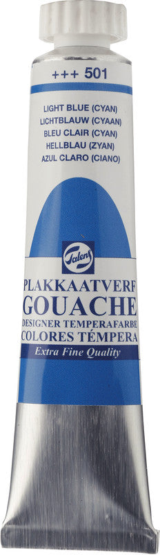 Talens Gouache – Set – 8 Farben, 8 × 20 ml, inklusive Deckweiss