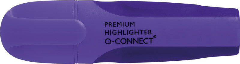 Q-CONNECT Premium Rubber Grip Textmarker Violett – Keilspitze, 2–5 mm