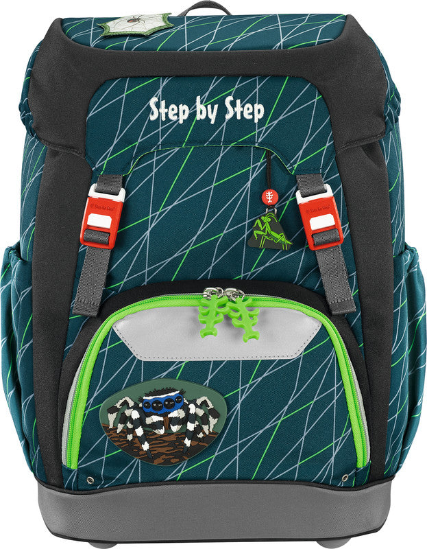 Step by Step Schulrucksack GRADE – Jumping Spider – aus 100% recycelten PET-Flaschen – 28,0 × 41,0 × 2,0 cm