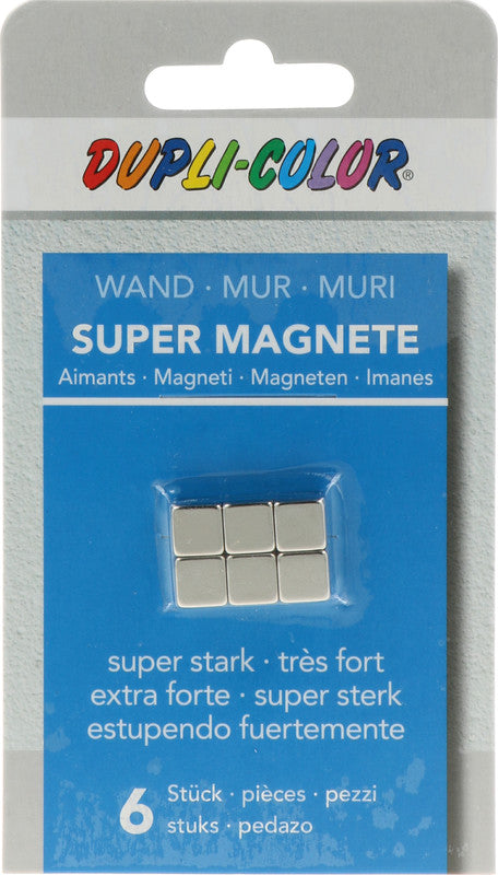 Dupli-color Starter-Kit – für Whiteboards, inkl. 6 Magnete, 8 × 8 × 8 mm, silber