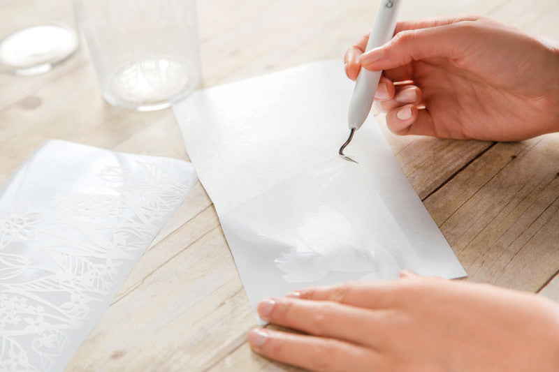Cricut Transferpapier – selbstklebend – weiss – 139 × 1219 mm – für Cricut JOY Schneideplotter