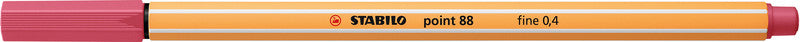 STABILO point 88 Fineliner 0,4 mm – Erdbeerrot