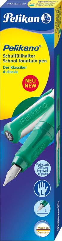 Pelikano – Federspitze L – für Linkshänder – Grün, Blau – Patronen