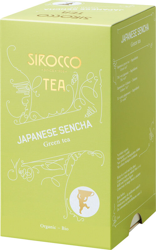 Sirocco Japanischer Sencha – Teebeutel, Bio-Grüntee – 20 Beutel