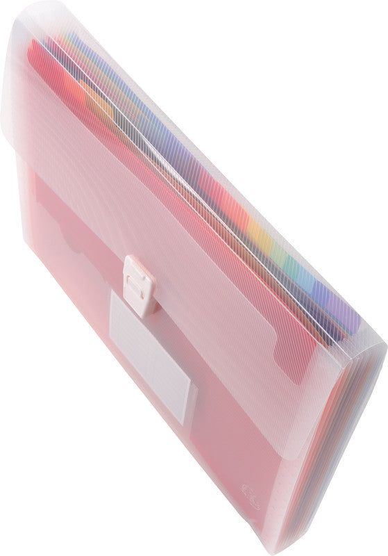Exacompta Sammelmappe für A4, Kunststoff, transparent, mit Druckknopf
