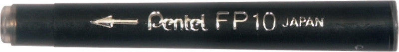 Pentel Marker-Nachfüllung Pocket Brush – schwarz, wasserfest, lichtbeständig, geruchsarm, 4 Stk.