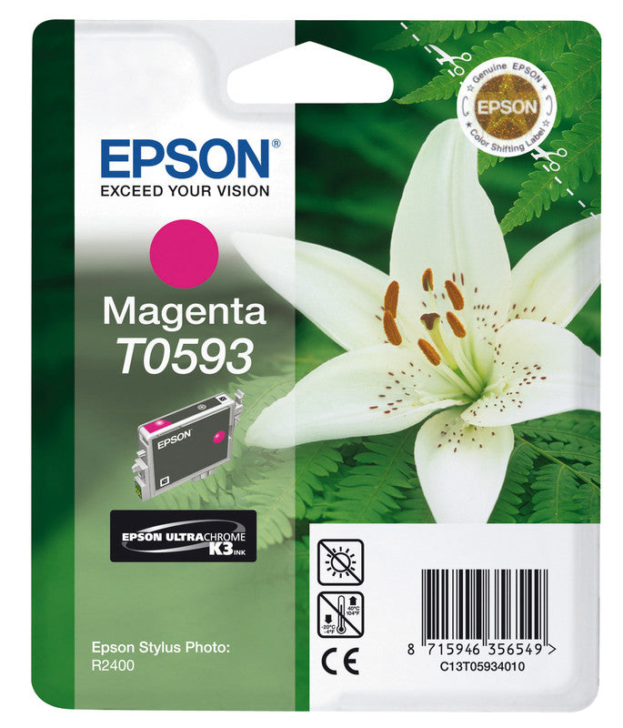 Epson Tintenpatrone T0593, Magenta, 520 Seiten