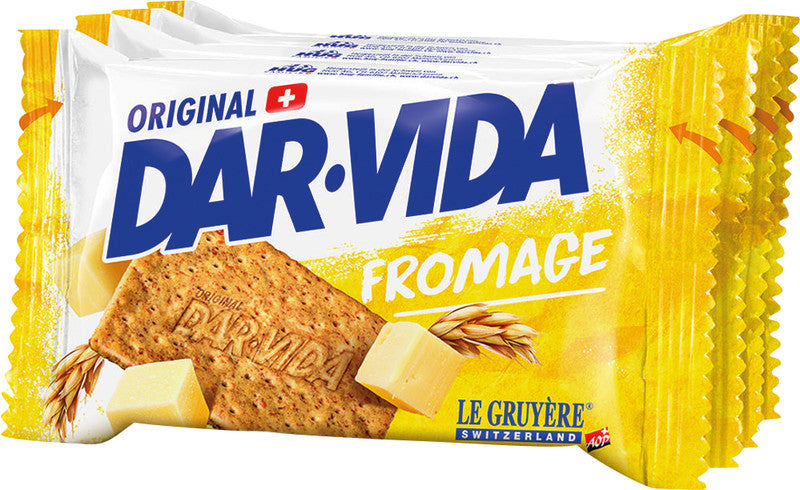 DAR-VIDA Crackers – Käse, 4 × 46 g (184 g)