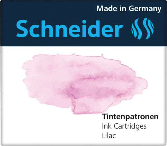 Schneider Schreibgeräte Schneider Tintenpatronen – Lila, geruchsarm, 6 Stk.