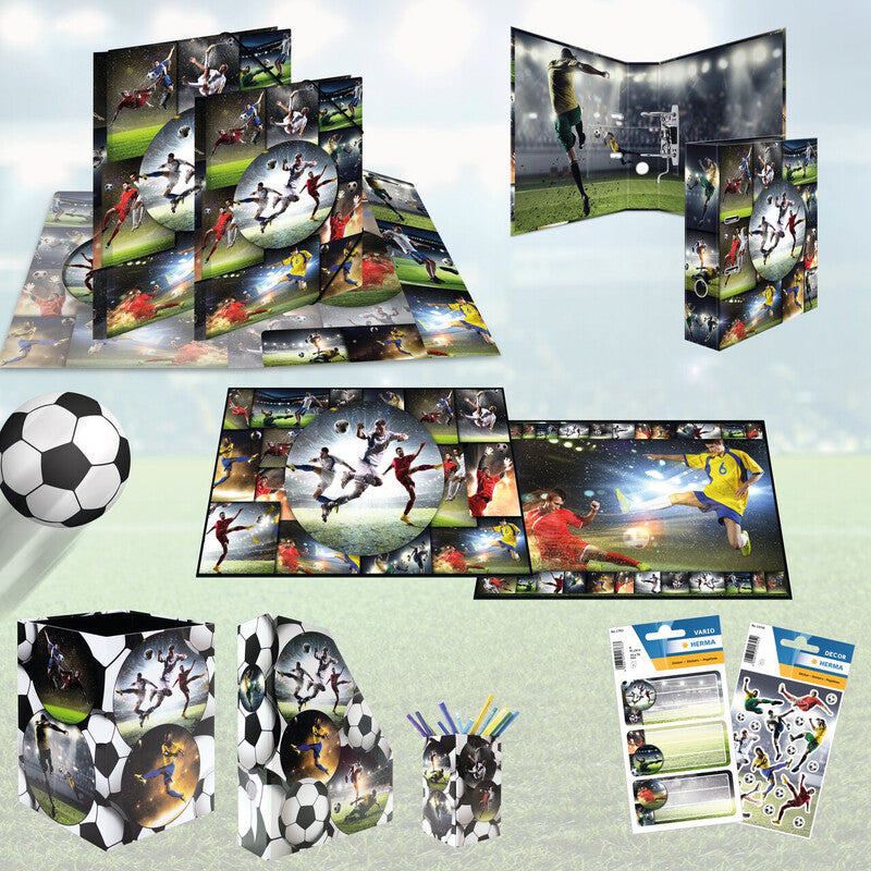 HERMA Thekendisplay 12× A4, 12× A3, 6 Ordner – sortiert, mehrfarbig