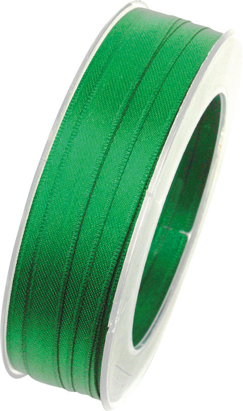Goldina Satinband – Echte Webkante – Intensivgrün – 10 mm × 4 m