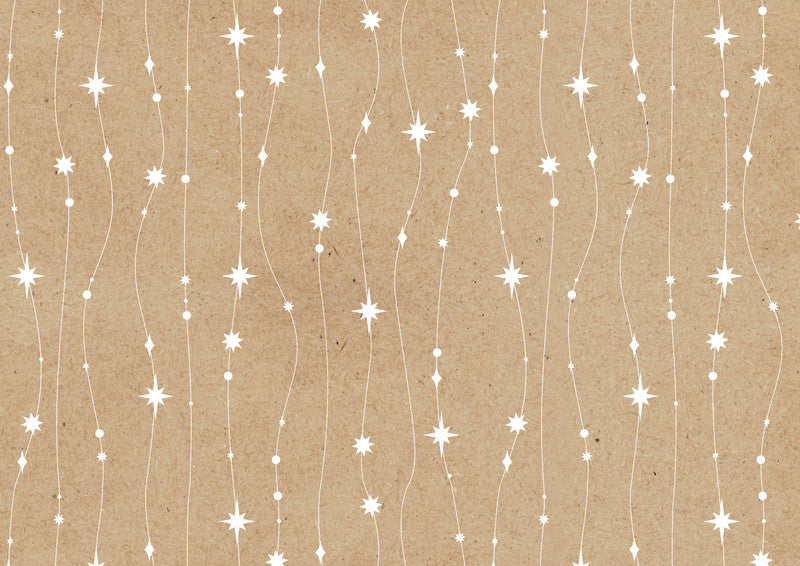 Braun + Company Geschenkpapier Rolle – Glitzerkette – Papier, 70 g/m2 – 700 × 2000 mm