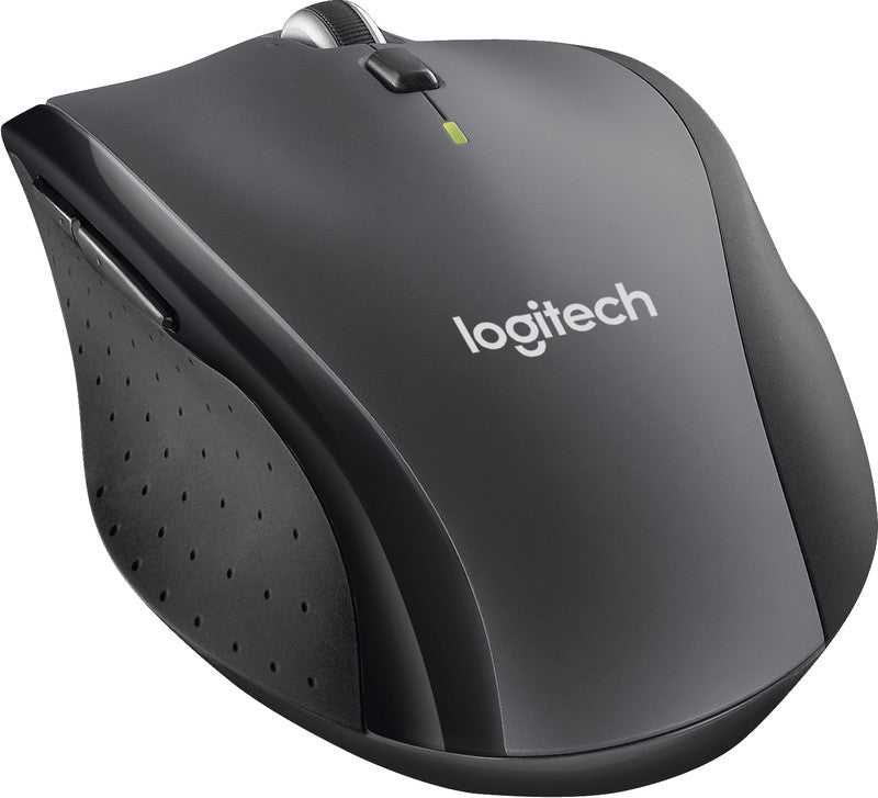 Logitech M705 Maus – kabellos, Bluetooth + 2,4 GHz, Batterieladeanzeige, Anthrazit