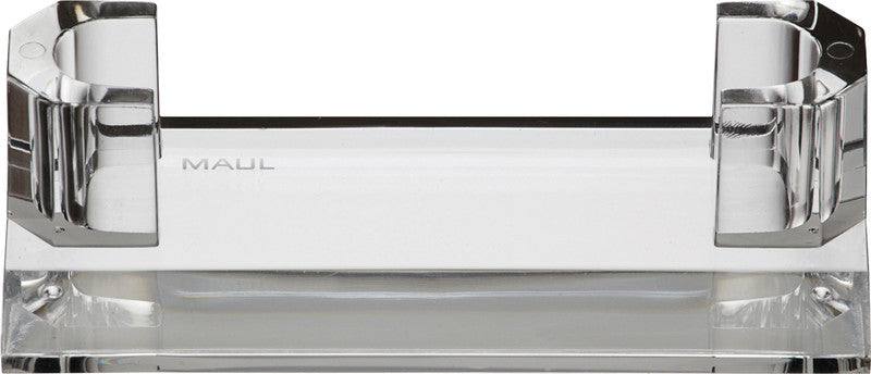 MAUL Visitenkartenhalter – 30 Karten, Acryl, transparent, 110 × 44 × 32 mm