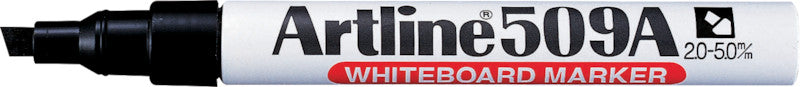 Artline Whiteboard-Marker 509A – Keilspitze 2-5 mm – Schwarz – Trocken abwischbar