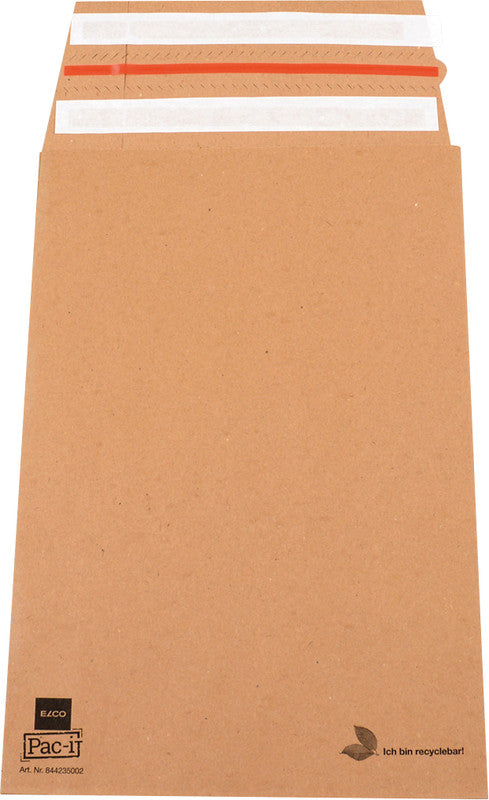 Elco Papierversandtasche – 225 × 335 × 70 mm, braun, Einsteckverschluss, FSC-zertifiziert – 100 Stück