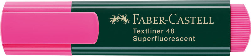 Faber-Castell Textmarker rosa – Keilspitze, 1–5 mm, nachfüllbar