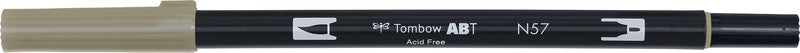 Tombow Brush Pen – warmes Grau 5, Kunststoff, wasservermalbar, geruchsarm