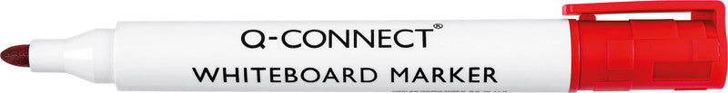 Q-CONNECT Whiteboard-Marker – Rundspitze 2 mm – Rot – Trocken abwischbar