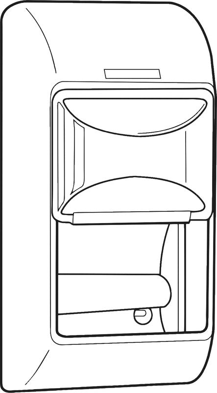 Katrin Toilettenpapierspender – Kunststoff, Schwarz, für 2 Rollen, 14,5 × 14,5 × 30,0 cm
