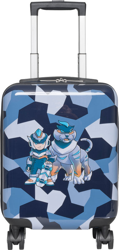 Beckmann Kindertrolley Tiger Race Handgepäck – 22 l, Hartschale PC/ABS, 4 Doppelrollen, 30,5 × 46,5 × 22 cm