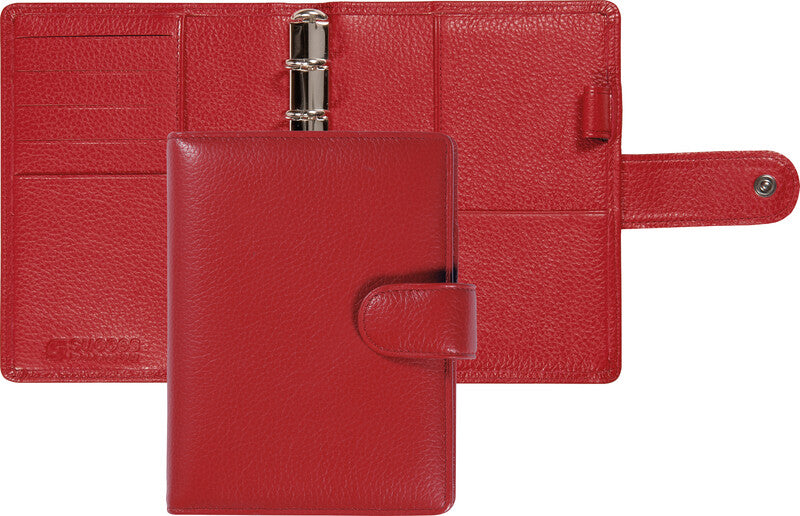Succes Classic Cadiz Agenda – Ringbindung, 12,5 × 14,2 cm, Rot