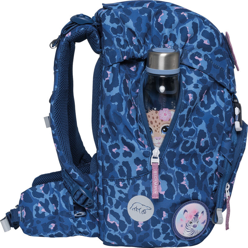 Beckmann Schulrucksack Classic – Cheetah – aus recyceltem PET