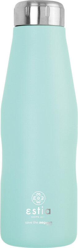 Estia Trinkflasche – 5 dl – Edelstahl, isoliert, Schraubverschluss – Bermuda Green