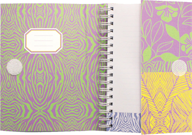 Makenotes Notizbuch A6, liniert, Spiralbindung, Karton, 160 Seiten, 100 g/m² – mehrfarbig