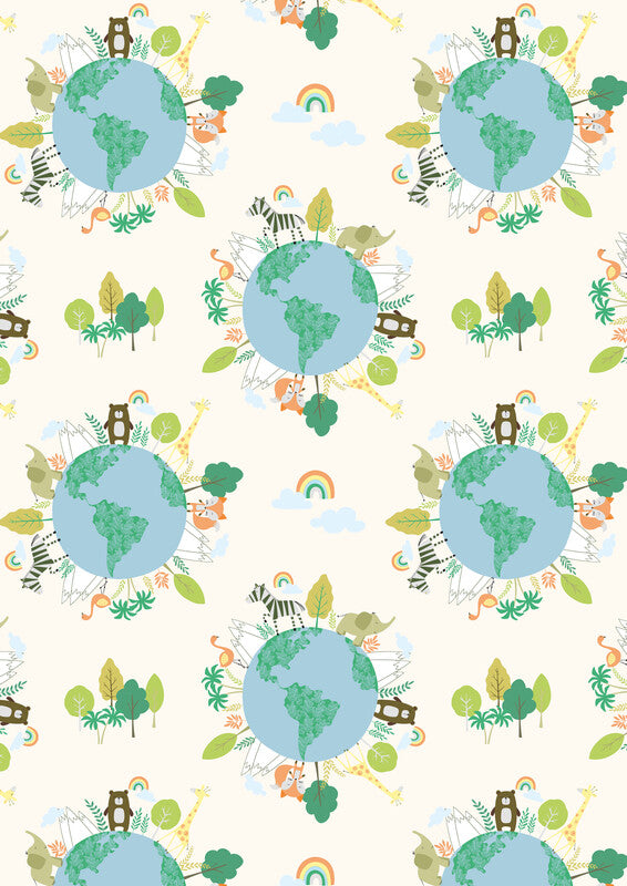 Zoewie Geschenkpapier Rolle – Pure Nature – 5 Motive, sortiert – 70 cm × 2 m – 70 g/m2, matt