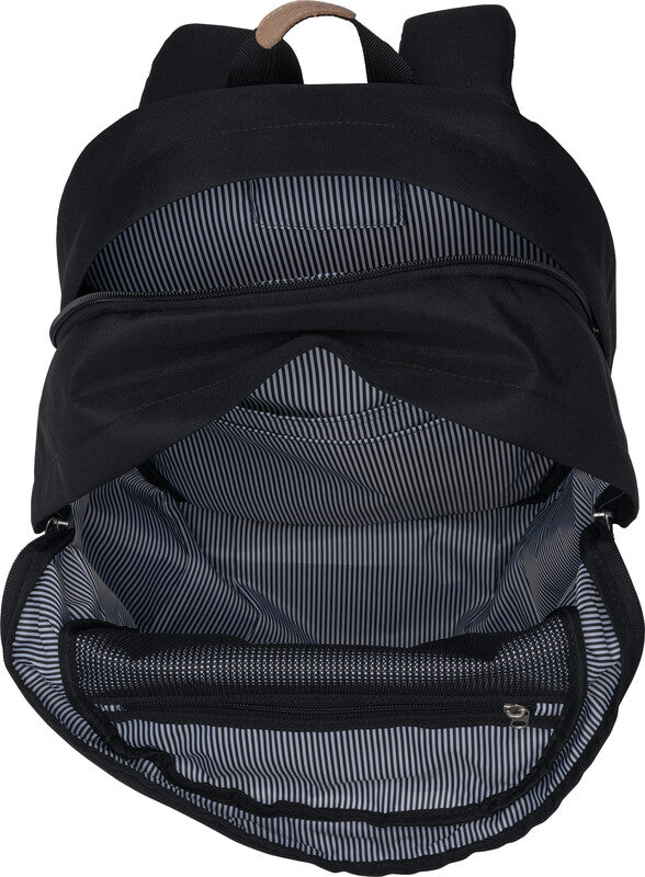 Beckmann Rucksack City – Dusty Black – 30 l – 31,0×47,0×24,0 cm – aus recycelten PET-Flaschen (rPET)