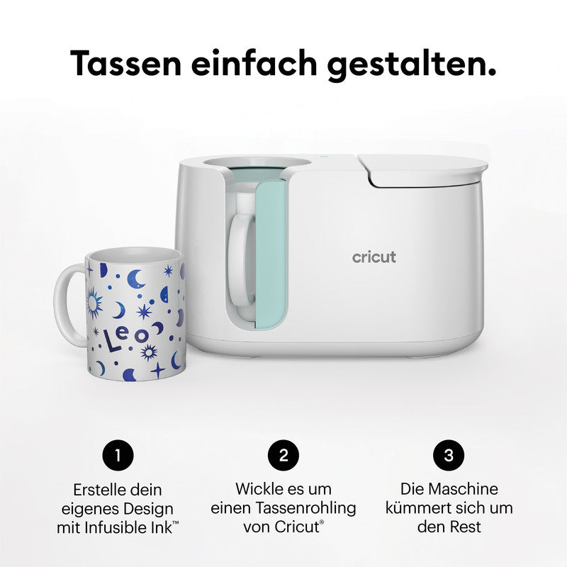 Cricut Tassenpresse – Weiss – 355 × 225 × 260 mm – für Tassen
