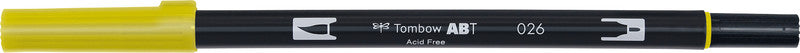 Tombow Brush Pen – gelbgold, Kunststoff, wasservermalbar, für Linkshänder geeignet, geruchsarm