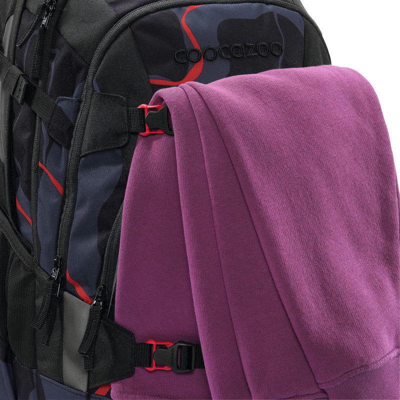 Coocazoo Rucksack Mate – Lava Lines – 30 l – B 30,0 × H 44,0 × T 23,0 cm – recycelte Materialien