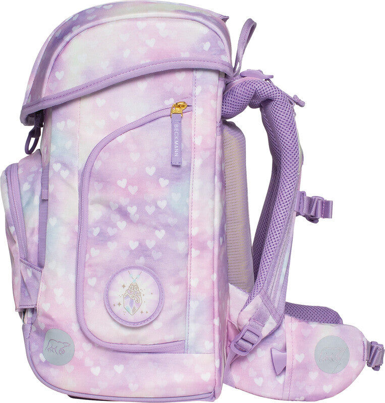 Beckmann Schulrucksack-Set Plus Air – 6-teilig – Unicorn Princess Purple